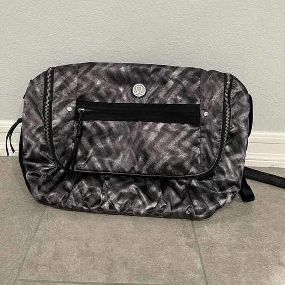lululemon athletica Handbags - lululemon athletica Black and Gray Travel Duffel